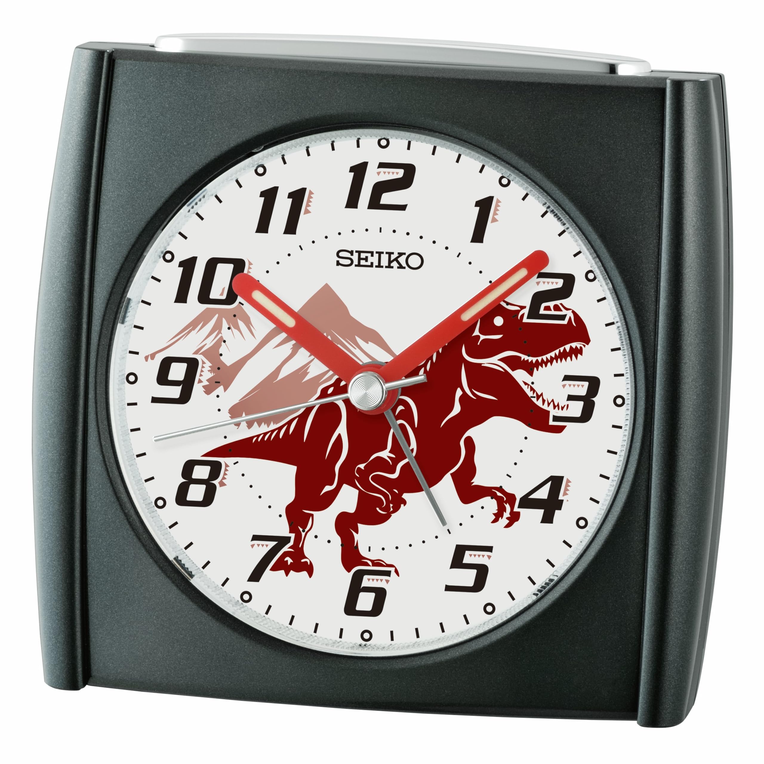 Amazon.com: SEIKO QHE212KLH Non Ticking T-Rex Bedroom Alarm Clock